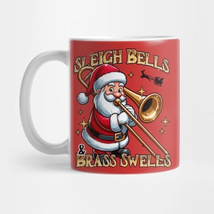 Santa Playing the Bass Trombone Mug